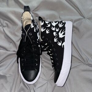 Brand new out box McQueen high top canvas sneaker